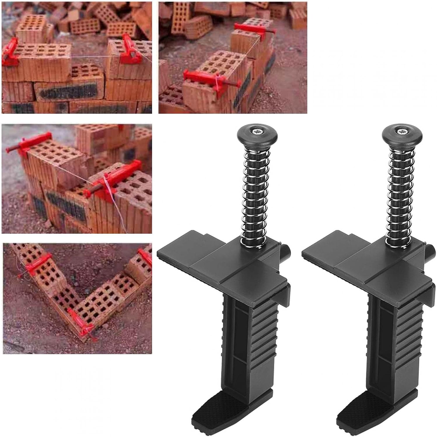 Clips de gancho de ladrillo, clips de pared de ladrillo para colgar, herramienta de medición de nivelación, forro de ladrillo, gancho de pared de