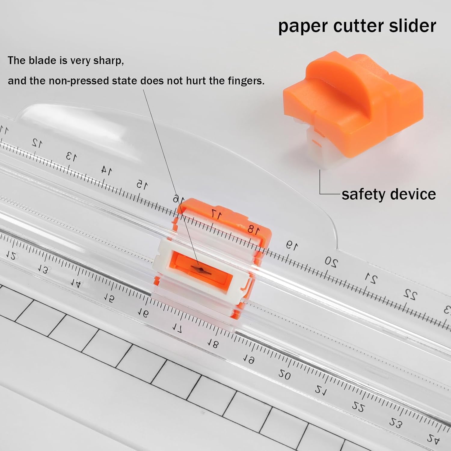 Cortador de papel portátil de 12 pulgadas, cortador de papel, herramienta de suministros para álbumes de recortes con regla lateral de protección