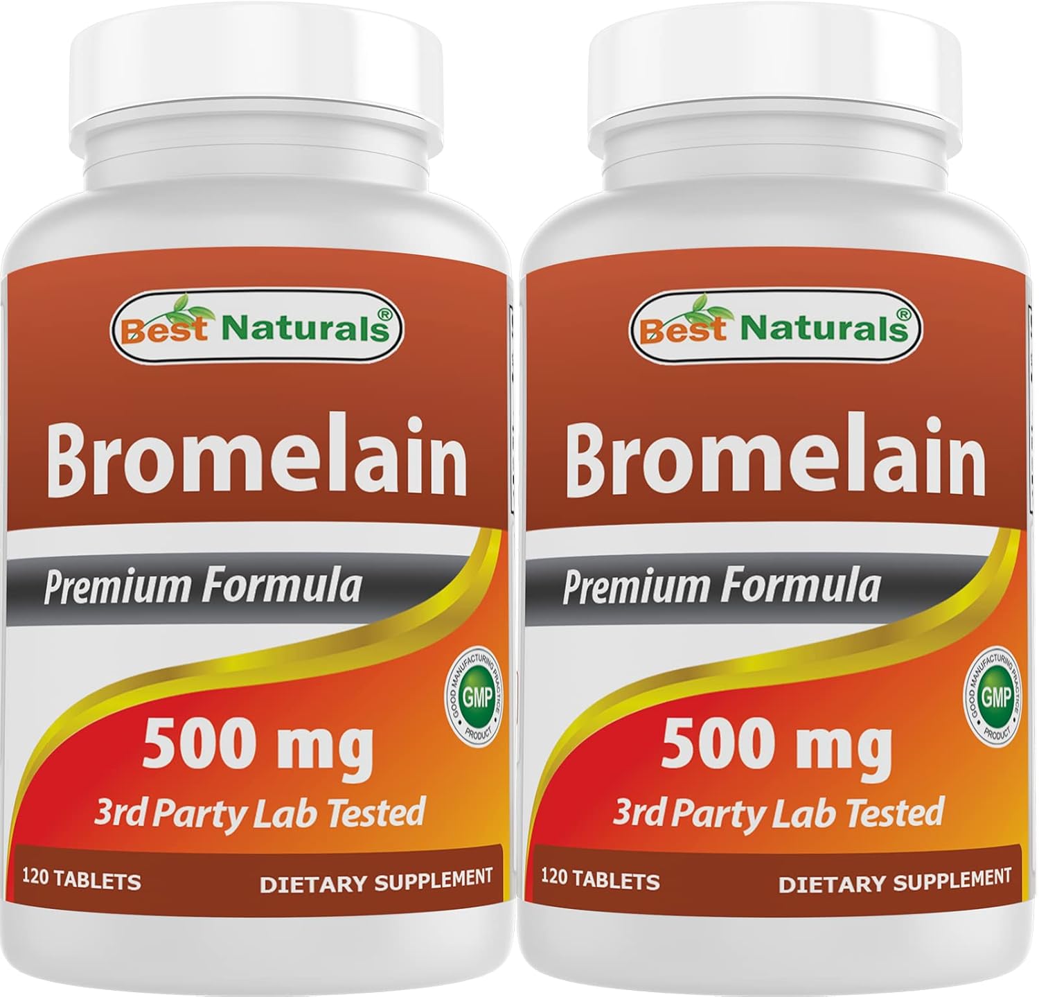 Best Naturals Bromelina 500mg 120 comprimidos (120 unidades (paquete de 2))