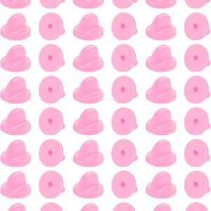 DUFEIMOY 60 piezas de pasadores de goma con bloqueo, parte trasera de pasador de bloqueo con estuche de almacenamiento, soportes de alfiler para DUFEIMOY 60 piezas de pasadores de goma con bloqueo, parte trasera de pasador de bloqueo con estuche de almacenamiento, soportes de alfiler para