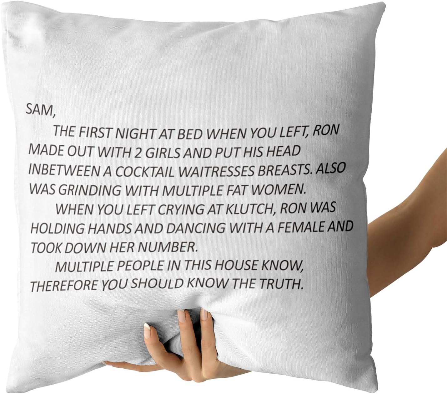 Gaslight Gatekeep Girlboss Sam’s Note Jersey Shore, Anonymous Letter to Sammi – Fundas de almohada, fundas de almohada, fundas de almohada de 18 x