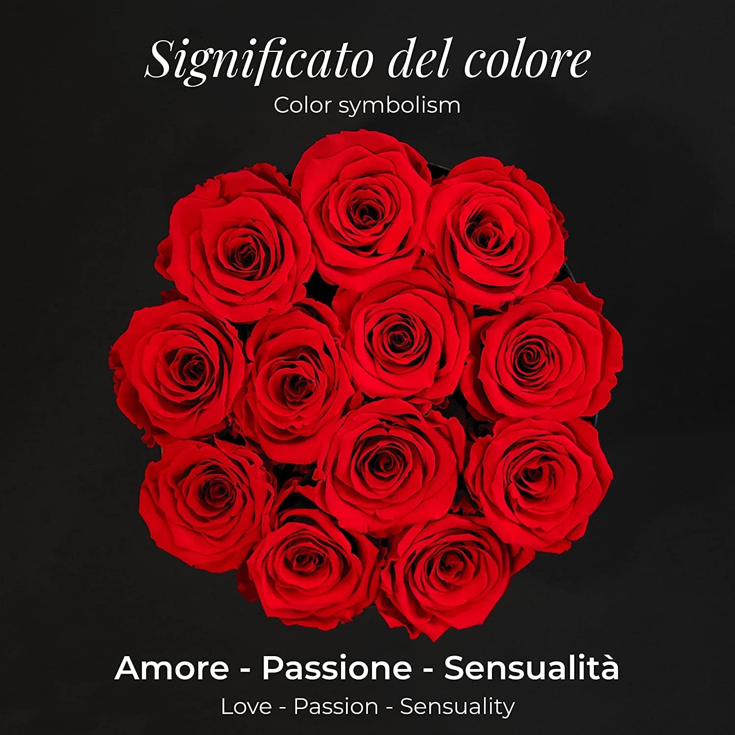 Tovotum Rosas preservadas para siempre en una caja, rosas 100% reales que duran hasta 3 años, flores preservadas para entrega de cumpleaños, regalos