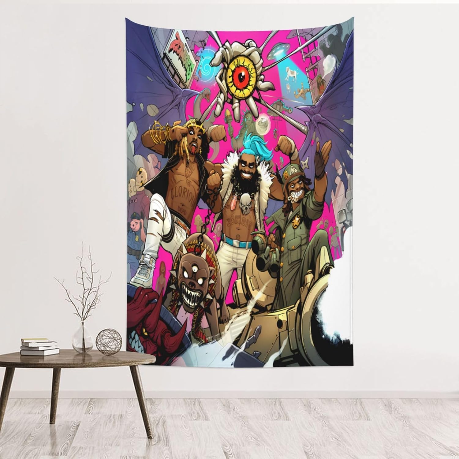 BESUCHER Flatbush Hip Hop Zombies – Tapiz de banda de música para colgar en la pared, tapiz decorativo para dormitorio, hogar, habitación, fiesta,