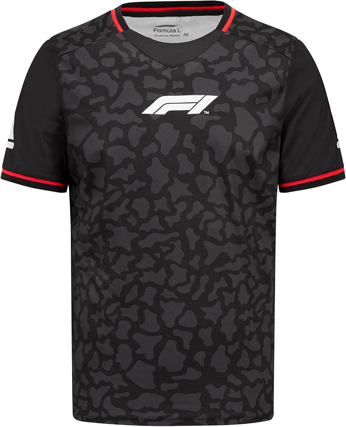 Colección Fórmula 1 – Camiseta deportiva F1 Camo – Negro – Talla M, Negro –