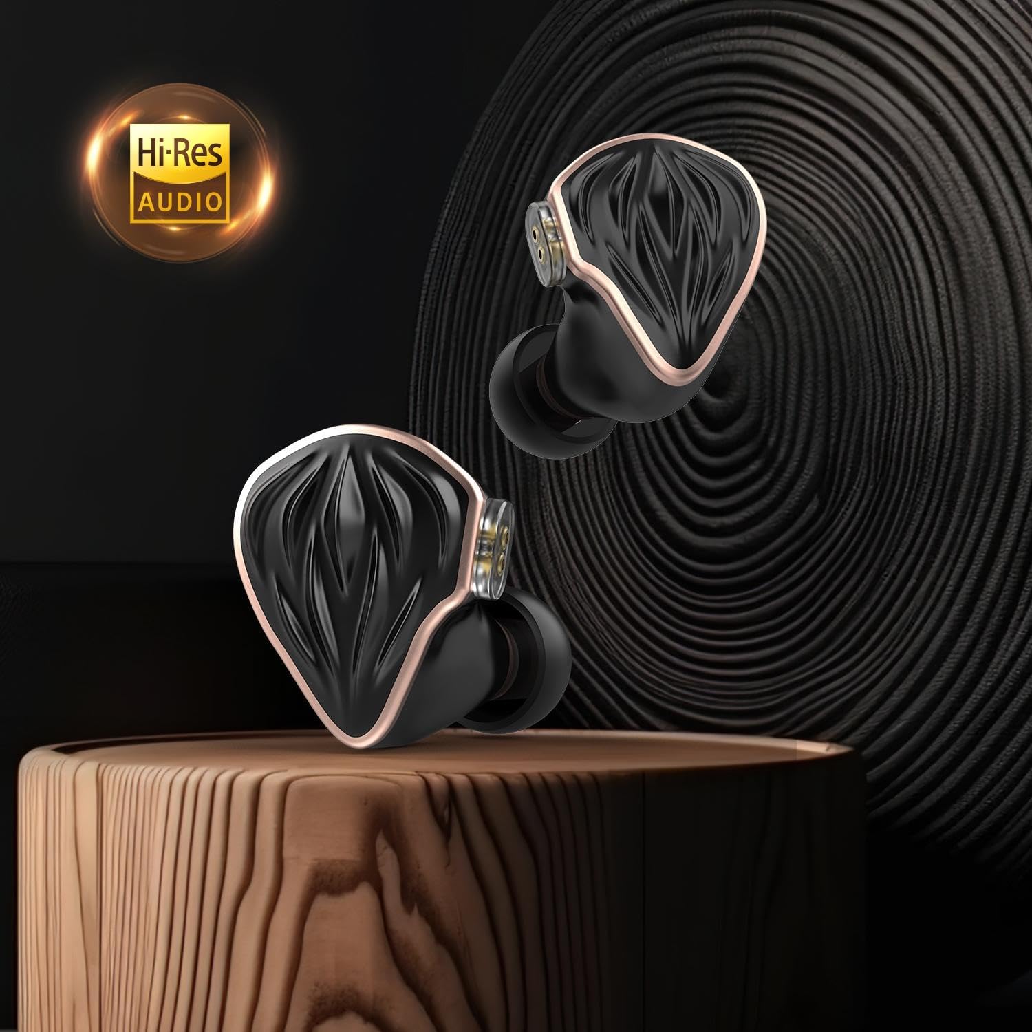 MS3 2BA+1DD Hybrid 3 Drivers HiFi in-Ear Monitores Auriculares, Desmontable 0.031 in 2 Pin Cable Reemplazable Filtros de Sintonización de Sonido