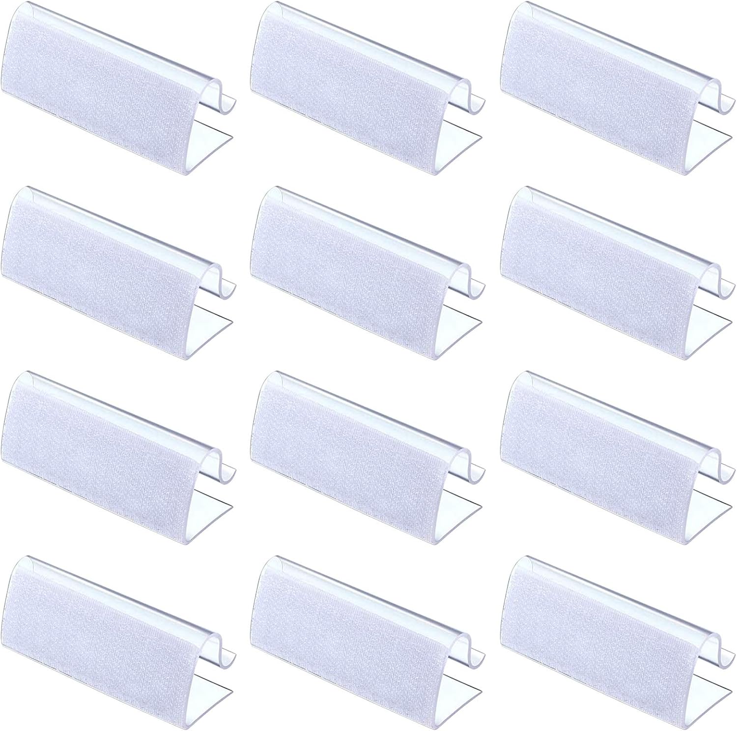 30 clips para zócalo de mesa, clips para mantel para borde de mesa de 34 a 1 pulgada con gancho y bucle, ideal para eventos en interiores y