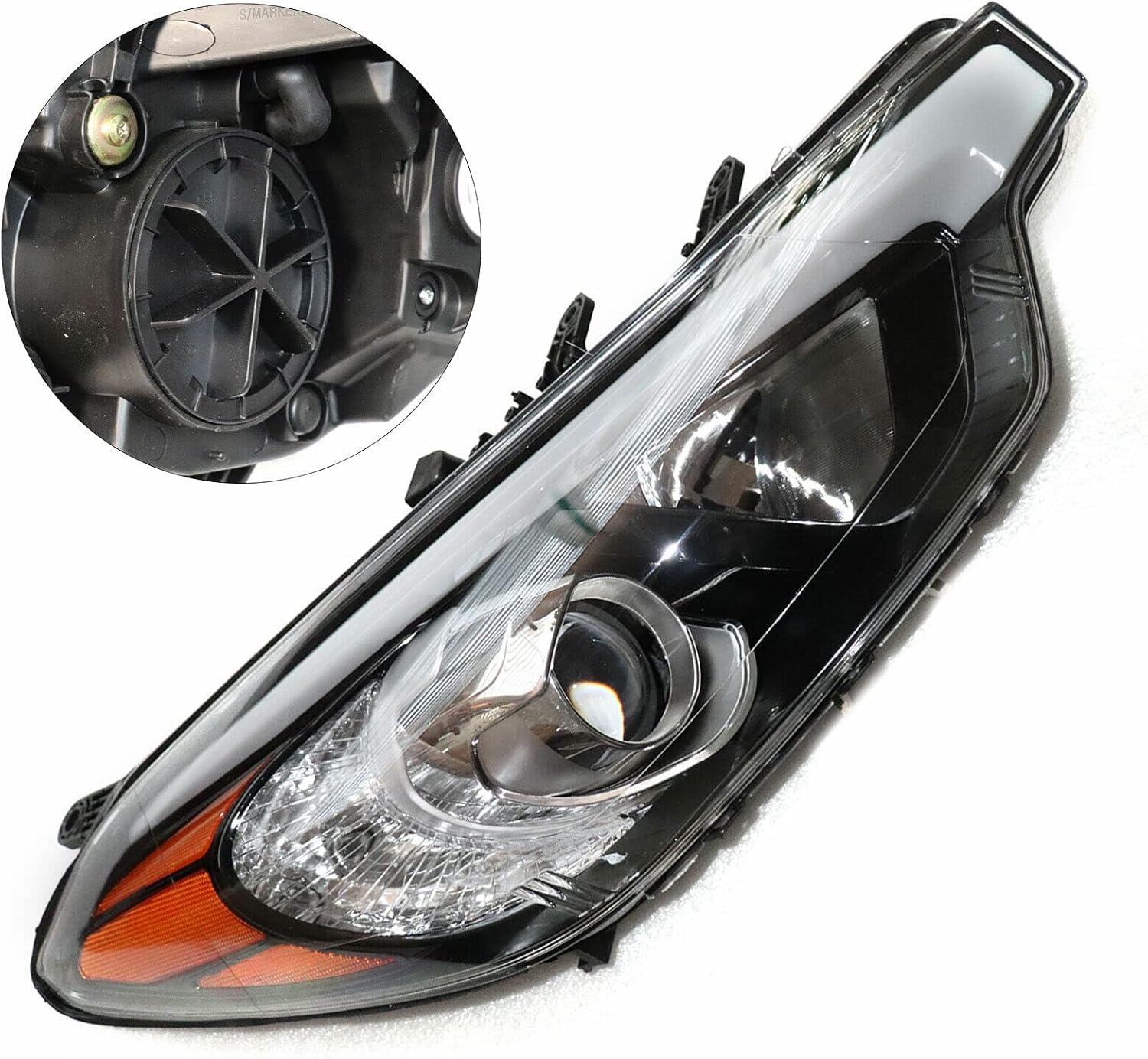 Faros delanteros halógenos, lado derecho del acompañante, repuesto para KIA Forte y KIA Forte Koup y KIA Forte5 2014-2016, 92102A7200 KI2503170