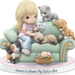 Precious Moments Home is Where My Cats are Figurine Precious Moments Home is Where My Cats are Figurine