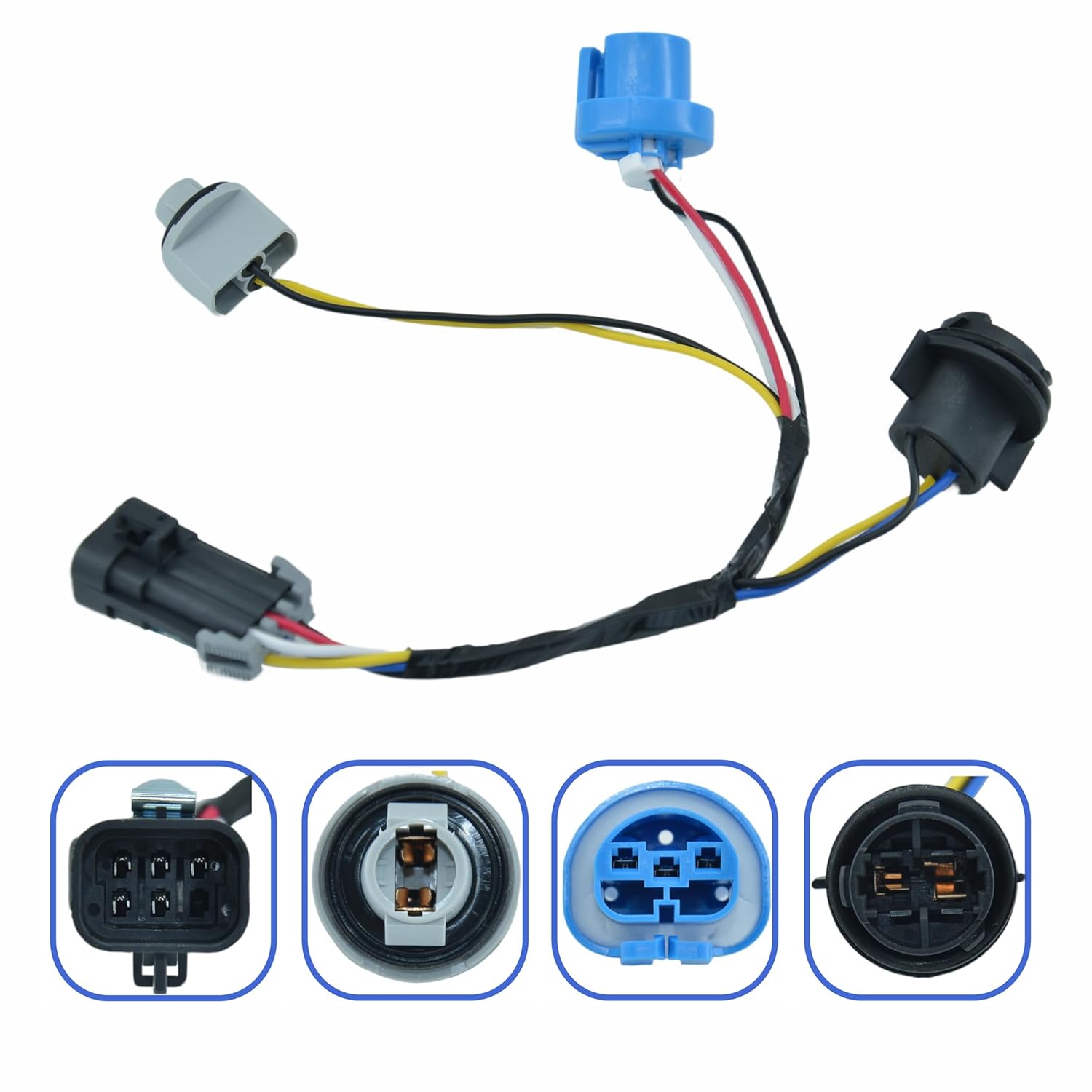 2 conectores de arnés de cableado para faros delanteros, reemplazo 22740620 645-205 compatible con Chevy Cobalt 2005-08, Pontiac G5 07-09, 05-06