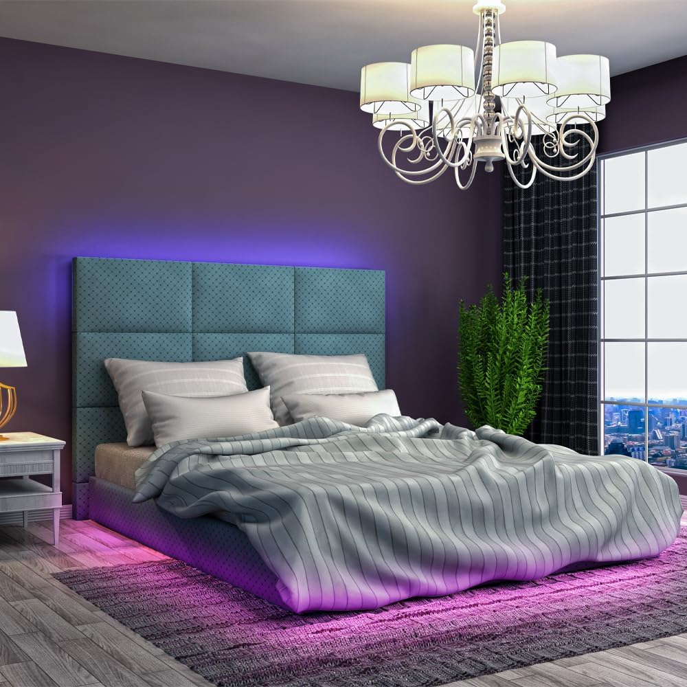 Cozylady Tira de luces LED inteligentes de 65.6 pies para dormitorio, funciona con Alexa, 5050 RGB que cambia de color, sincronización de música,