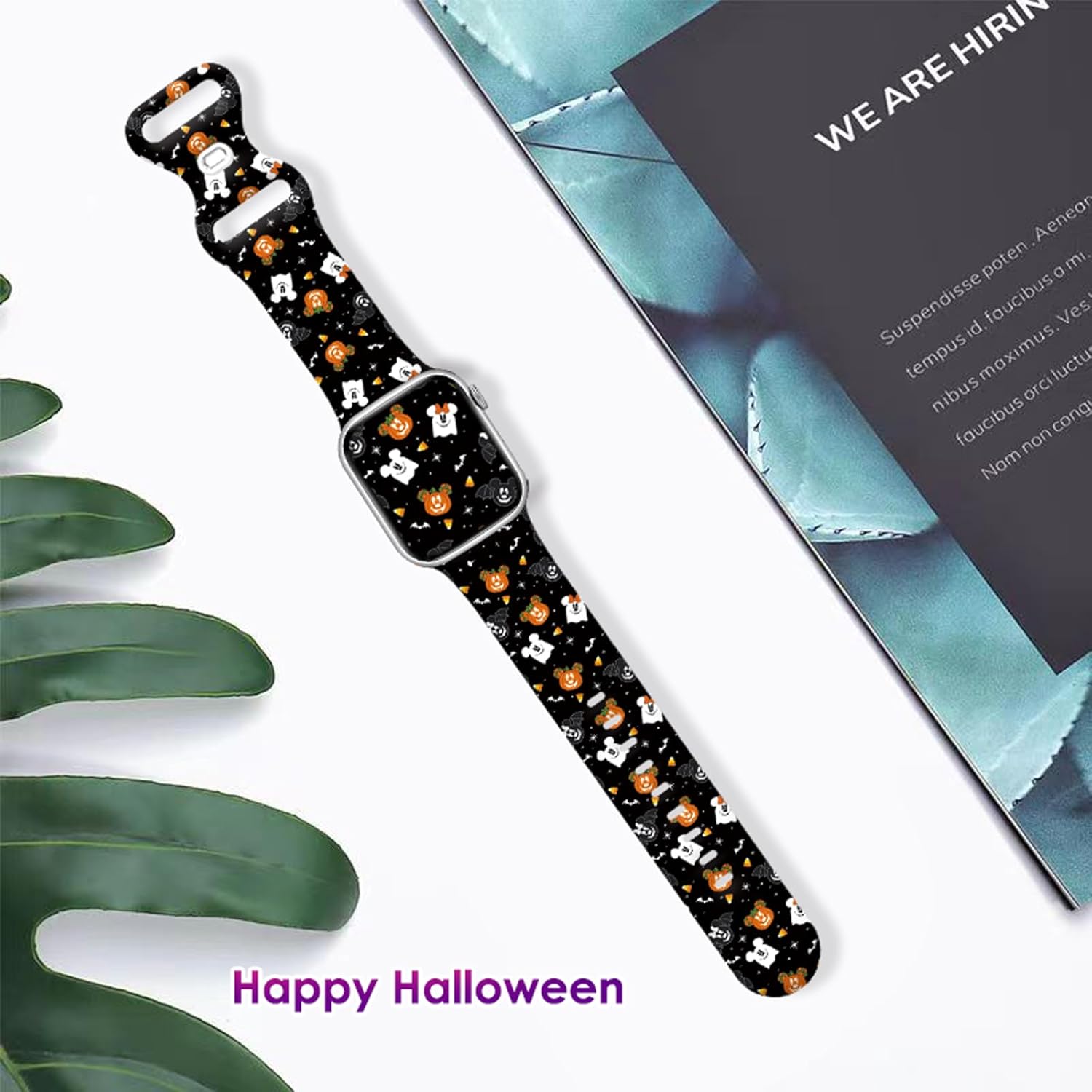 Correa de reloj de la serie Halloween compatible con Apple Watch Band de 1.496 in, 1.575 in, 1.614 in, 1.654 in, 1.732 in, 1.772 in, iWatch SE