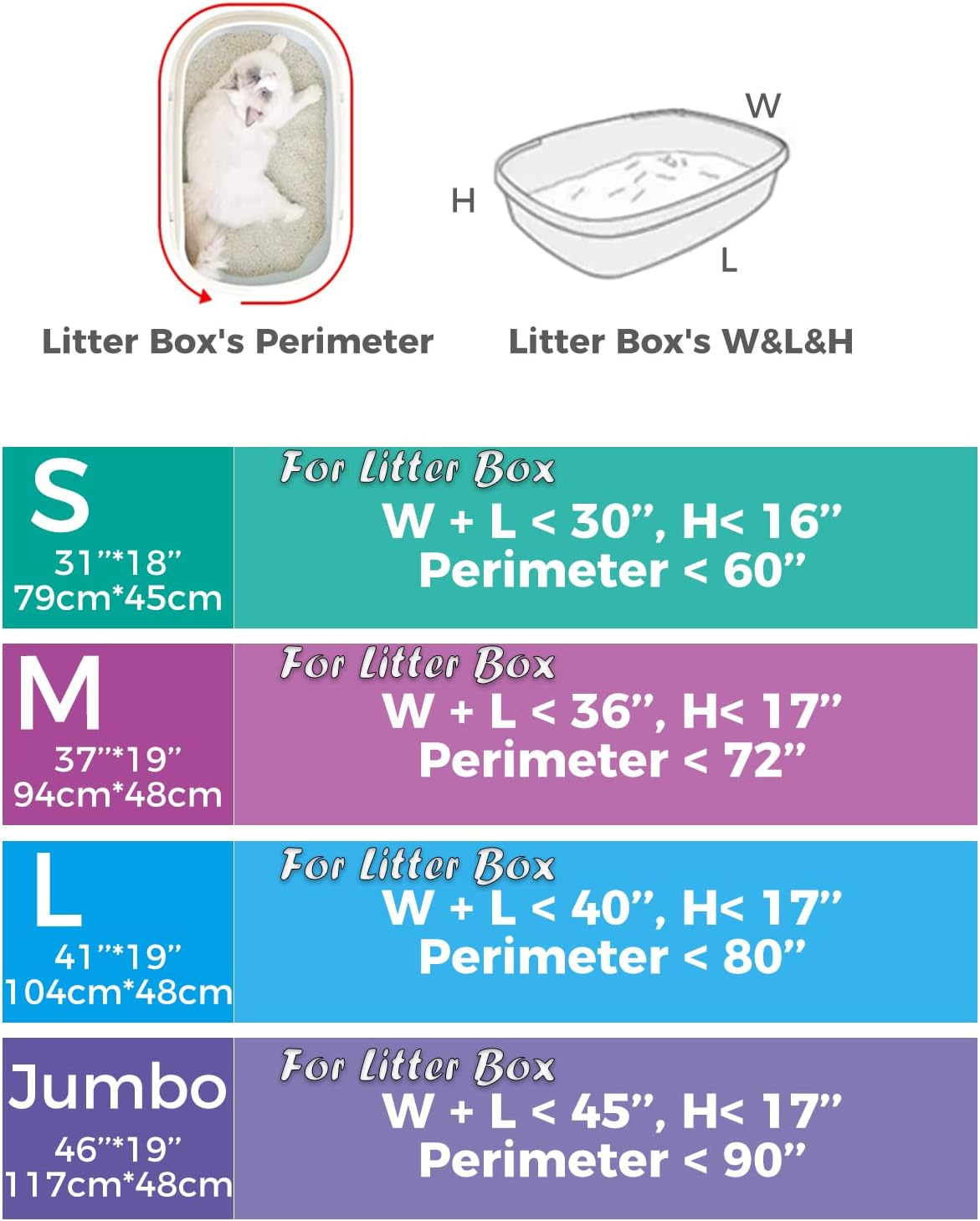 KropBom Bolsas de arena para gatos, 30 unidades, 41 x 19 pulgadas, bolsas grandes extra duraderas para arena para gatos con cordón, bolsas de forro