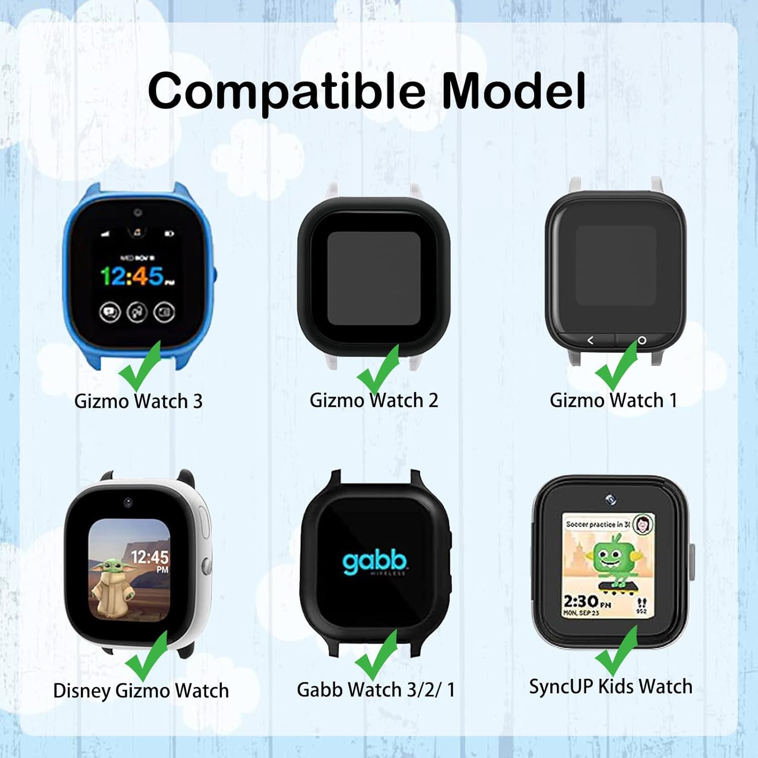 Paquete de 2 correas elásticas de nailon compatibles con Gizmo Watch 3 2 1Gabb Watch 3 2 1SyncUP para niños, correa elástica suave de 0.78 pulgadas