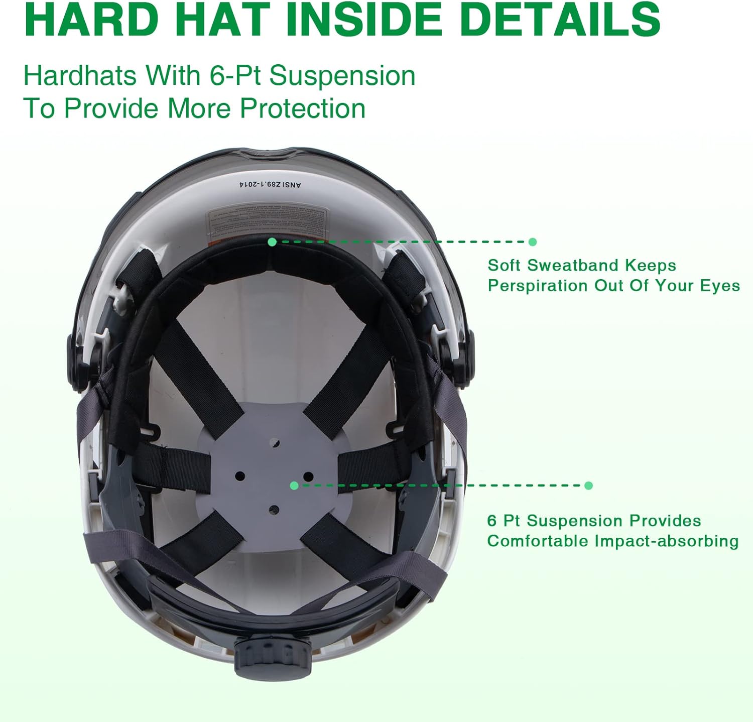 LOHASTAR – Casco de seguridad con visera y protección auditiva, casco de trabajo aprobado por LOHASTAR ANSI Z89.1 para motosierra forestal, casco de