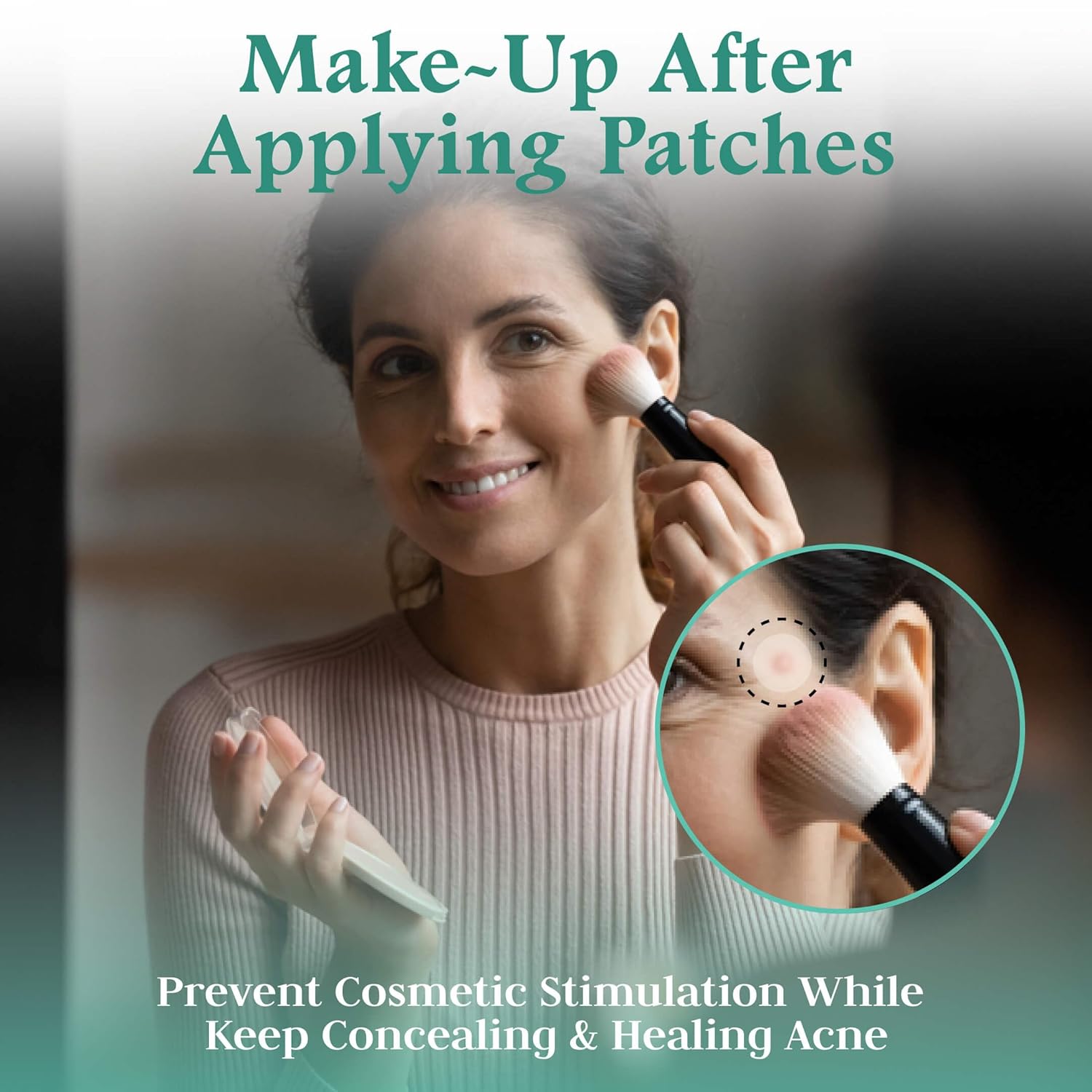 Advance – Parches invisibles para espinillas para la cara (paquete de 96), parche hidrocoloide con aceite de árbol de té, parches hidrocoloides para