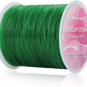 BFANGZ Cuerda elástica de 0.031 in para hacer joyas, cuerda elástica de cristal elástica, cuerda elástica de cuentas para pulseras, collares, joyas BFANGZ Cuerda elástica de 0.031 in para hacer joyas, cuerda elástica de cristal elástica, cuerda elástica de cuentas para pulseras, collares, joyas