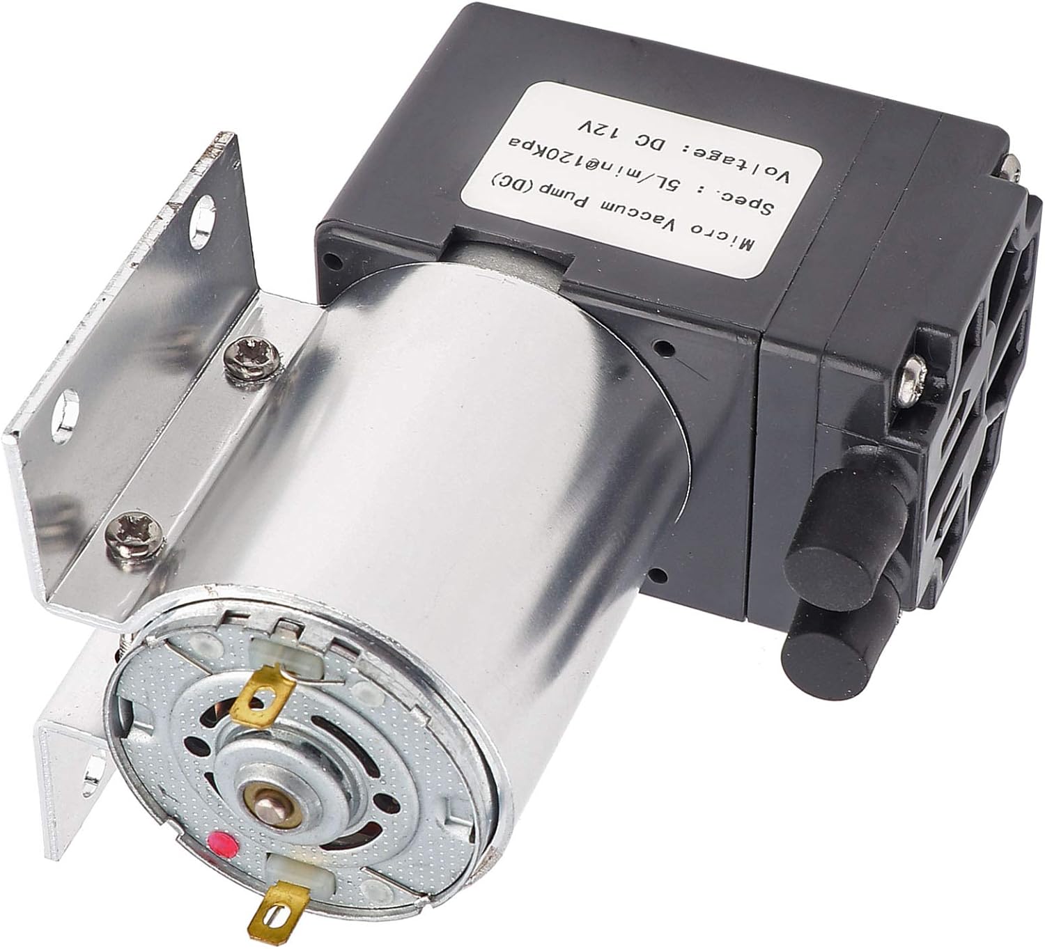 bomba de vacío 12V, bomba de vacío eléctrica del compresor de aire de la succión del vacío de DC 5Lmin 120kpa mini bomba de vacío