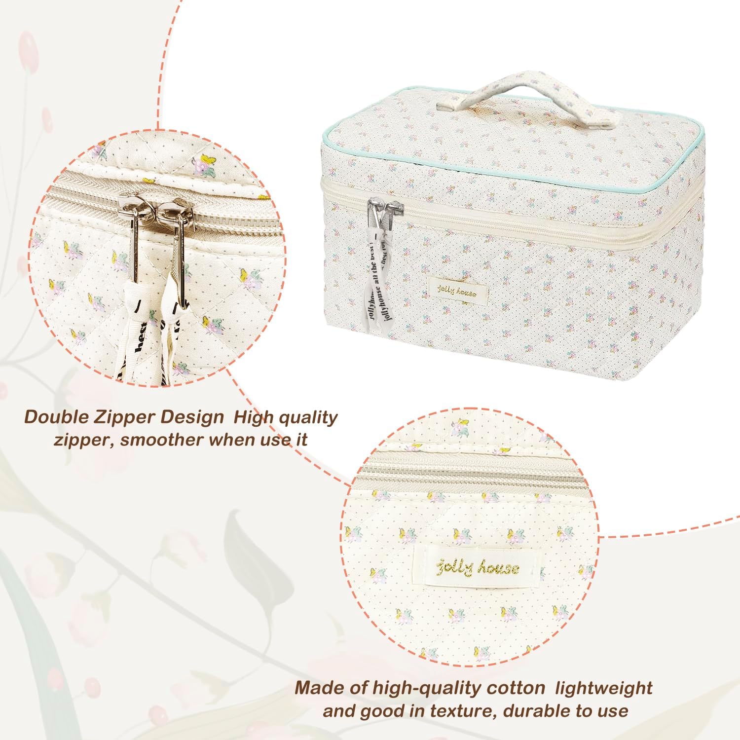 GEMLORD Bolsa de maquillaje de 3 piezas con parches de preparación para niños, pequeña bolsa de cosméticos con letras de chenilla, piel sintética,