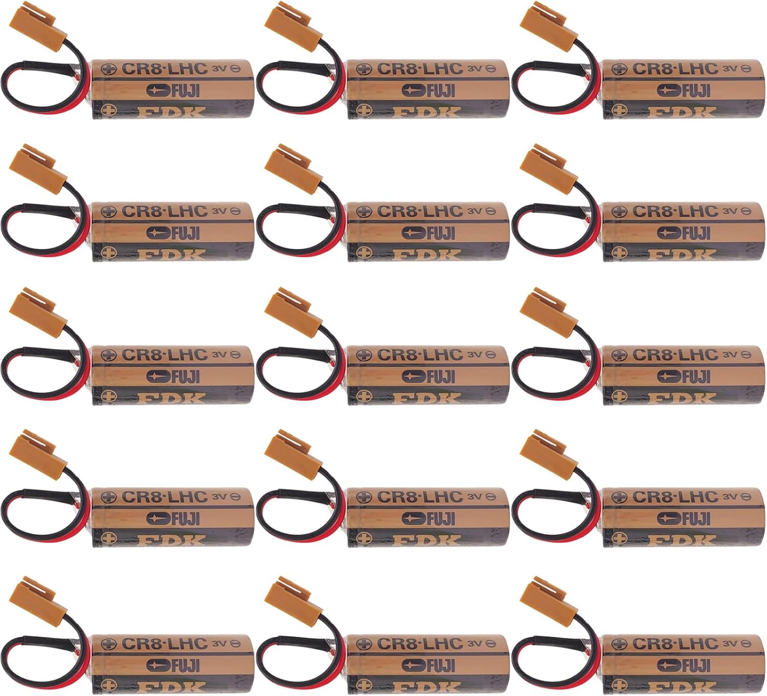 WELLVEUSPaquete de 15 unidadesCR8.LHC 3V 2600mAh para Fuji FDK CR8-LHC, CR8-LHC 3V Batería Toto, Fuji CR8-LHC Batería 3V Flusher automático