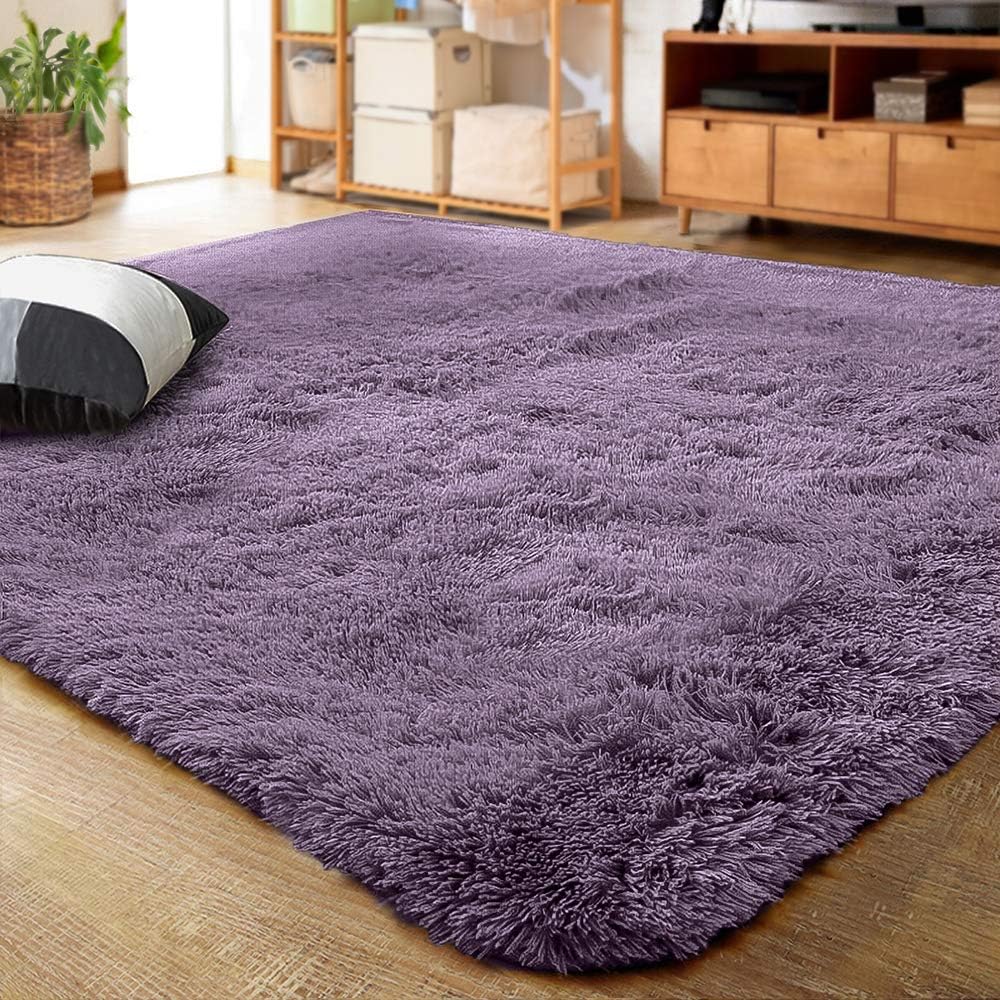 LOCHAS – Alfombras de interior ultrasuaves y modernas, peludas, para sala de estar, ideal para decoración del hogar, del dormitorio del bebé o de