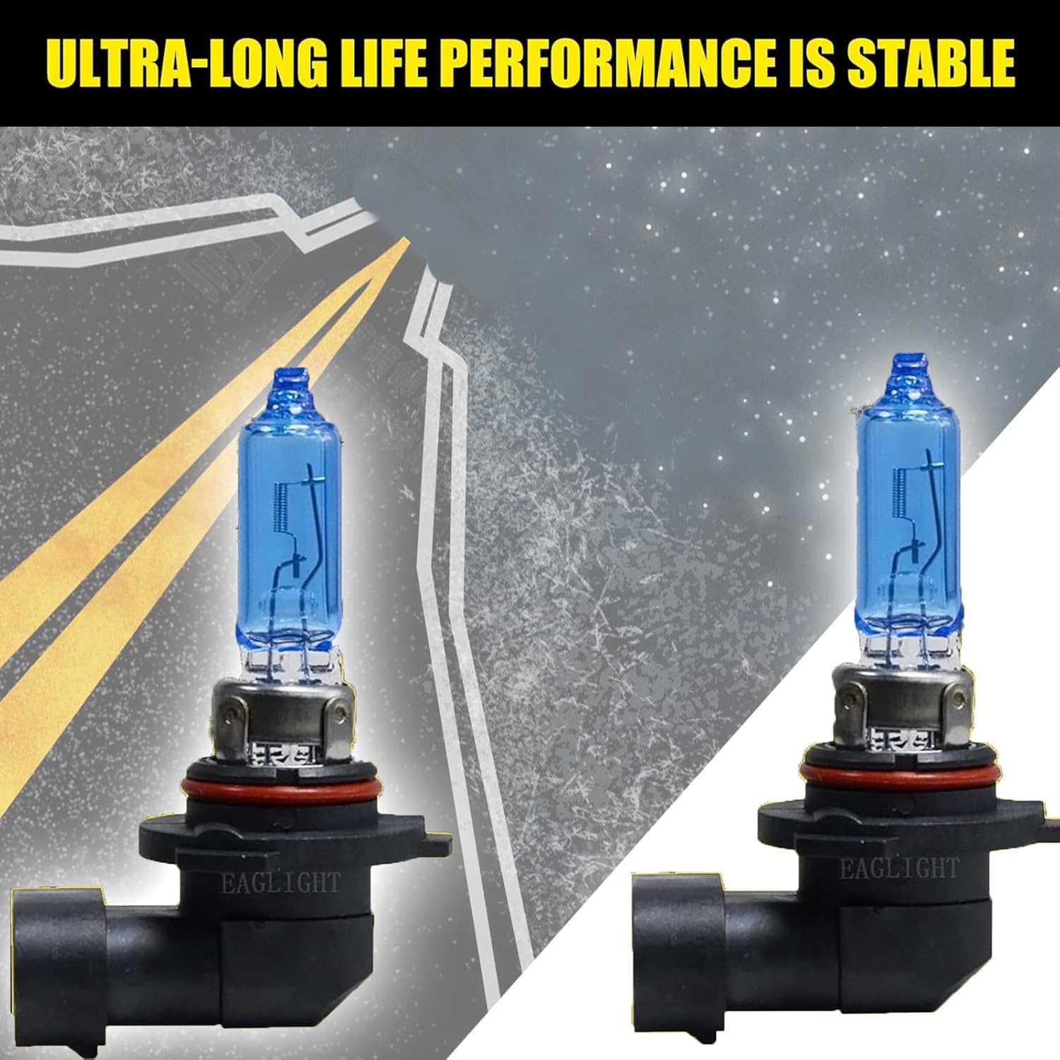 gunhunt 2 luces halógenas 9006 para automóvil, bombillas ultra blancas, luces antiniebla de conducción de 12 V y 100 W, bombillas de haz alto