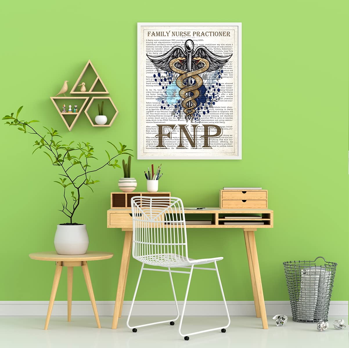 Family Nurse Practitioner Gift, FNP Gift, Nurse Present, Nursing School Graduation Gift Idea, Medical School, FNP Office Decor, Wall Art