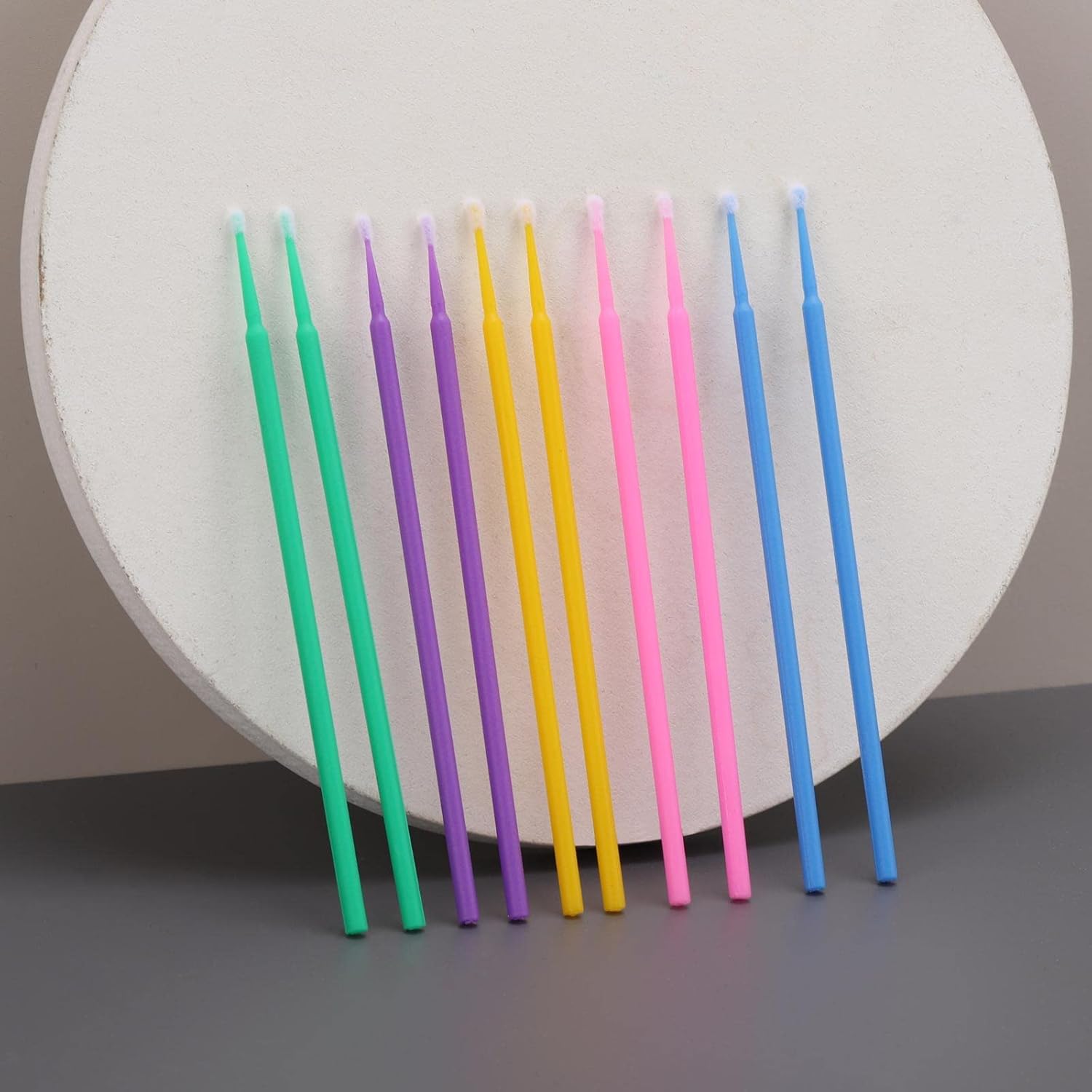 1000 aplicadores dentales microcepillo micro hisopos para extensiones de pestañas, micro aplicadores, cepillos desechables para pestañas hisopos de