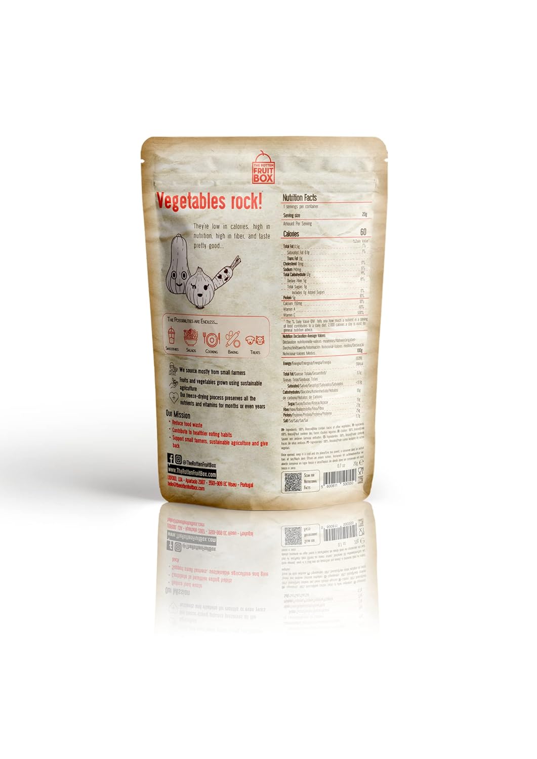 Brócoli seco congelado – Paquete de 5 brócoli 100% natural sin azúcar añadido, conservantes ni aditivos