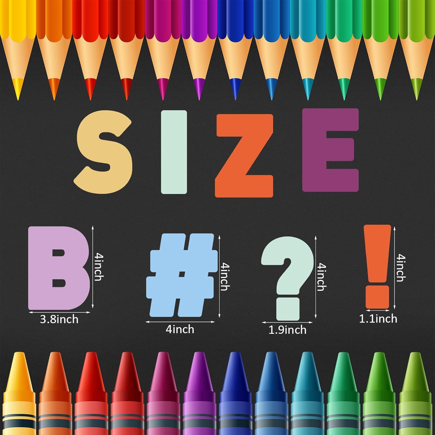 Panelee 145 piezas de 20 hojas de calcomanías grandes de vinilo de 4 pulgadas, calcomanías de letras del alfabeto, letras con números,