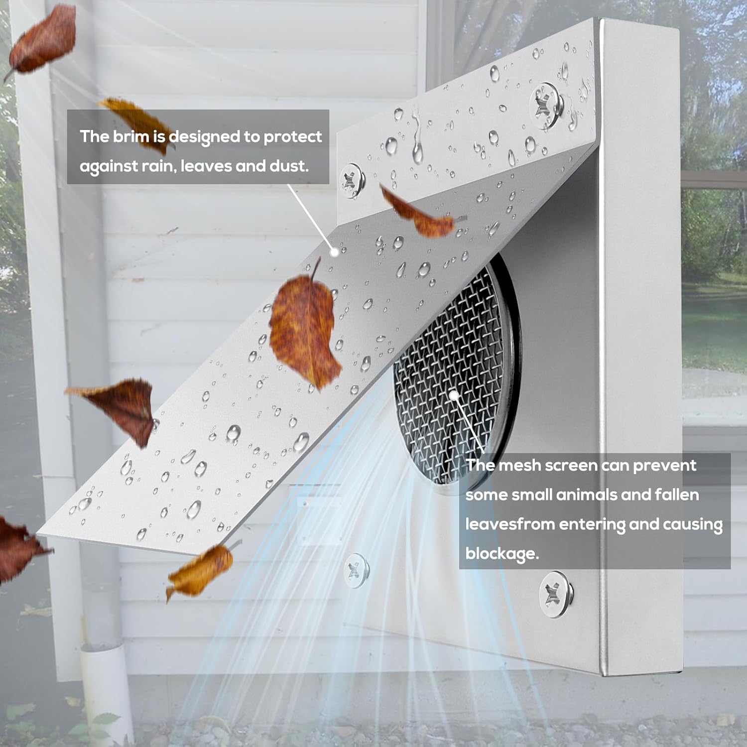Kit de entrada de aire fresco para estufa de pellets, kit de aire frío exterior de 2 x 60 pulgadas para tubería de estufa de pellets, tubo de