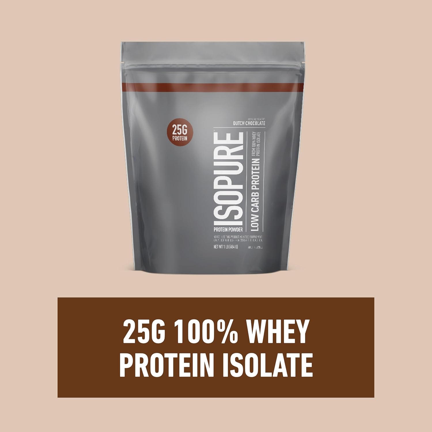 Isopure Build Your Smoothie – Paquete de chocolate holandés en polvo de proteína baja en carbohidratos (14 porciones) y increíble mezcla de