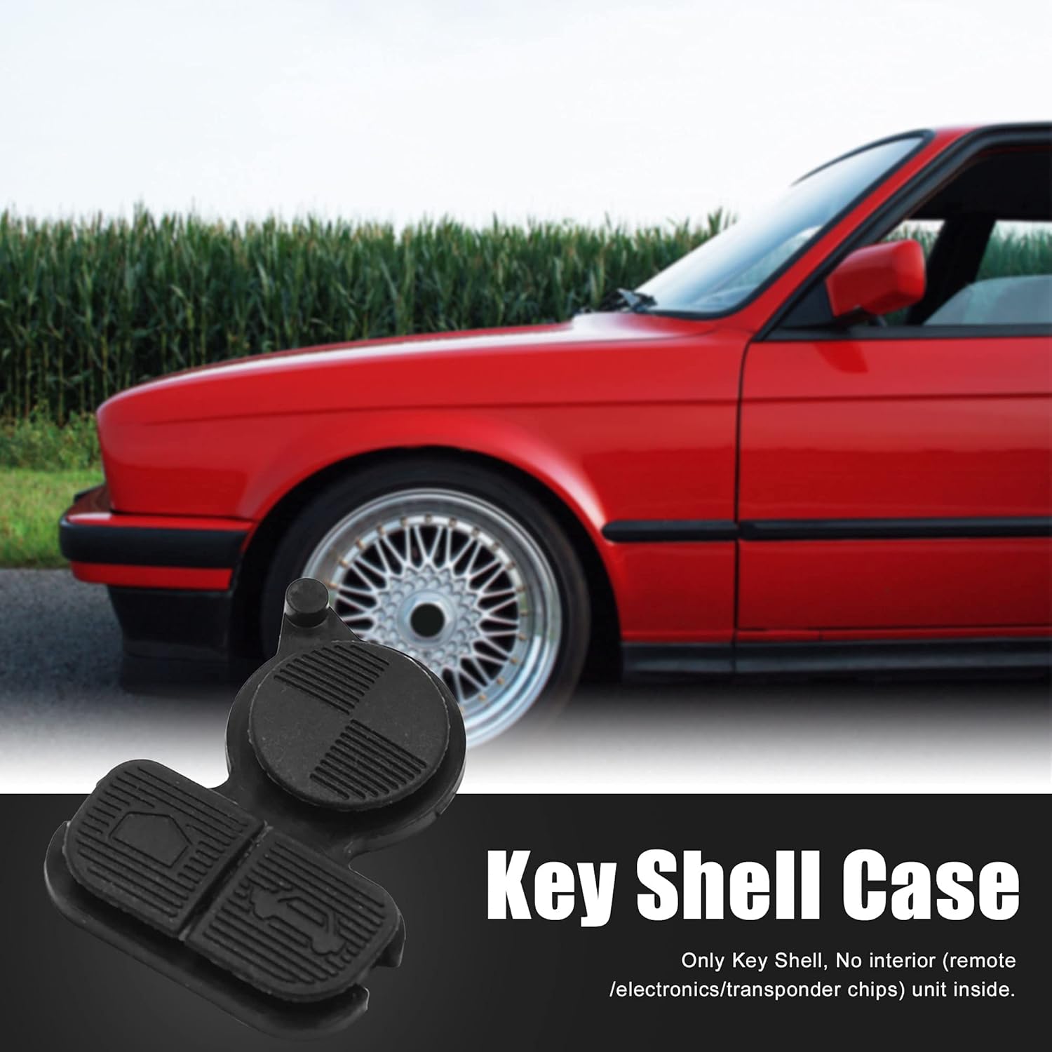 X AUTOHAUX 2 piezas 3 botones para mando a distancia para BMW Series 3, 5, 7, E38, E39, E36, Z3, Z4, Z8, X3, X5