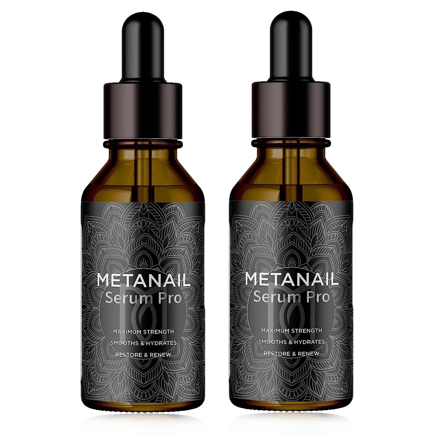 Paquete de 2 unidades de tratamiento de uñas de metanail tratamiento de crecimiento de uñas para tratamiento de uñas de los pies, extra fuerte para