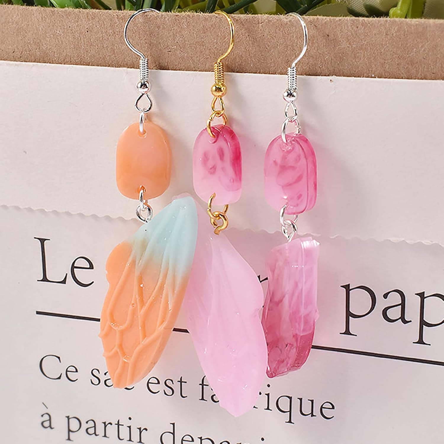 Pendiente de ala de mariposa colgante de resina molde de silicona herramientas de fabricación de joyas moldes de fundición para bricolaje llavero