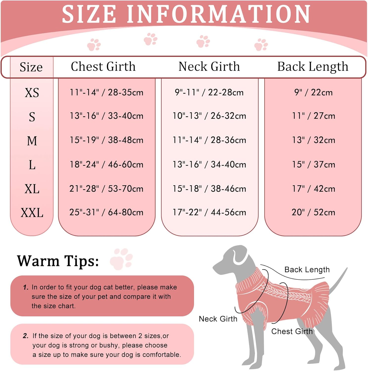 ALAGIRLS Suéteres de perro para perros medianos, suéter de punto para perro, vestido de cuello alto, trajes de Navidad para perros, suéter para