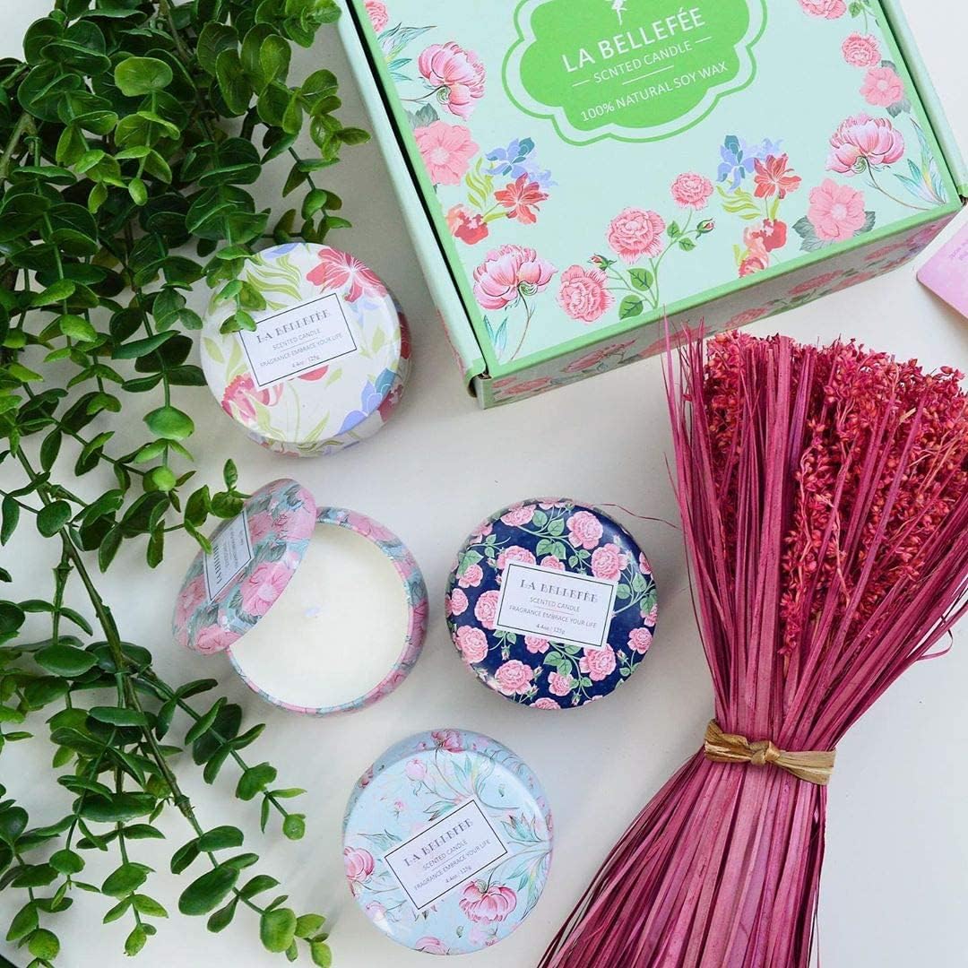 LA BELLEFÉE – Vela perfumada de cera de soja para Navidad.