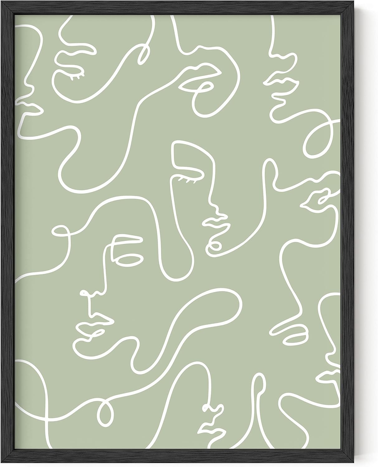 Haus and Hues – Decoración de línea de pared. Figura femenina, póster abstracto, arte de pared, póster minimalista, dibujo de línea, arte de línea