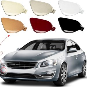 Cubierta de gancho de remolque para parachoques delantero, tapa de ojo de remolque para Volvo S60 S60L V60 2014 2015 2016 2017 2018 39820294 Cubierta de gancho de remolque para parachoques delantero, tapa de ojo de remolque para Volvo S60 S60L V60 2014 2015 2016 2017 2018 39820294