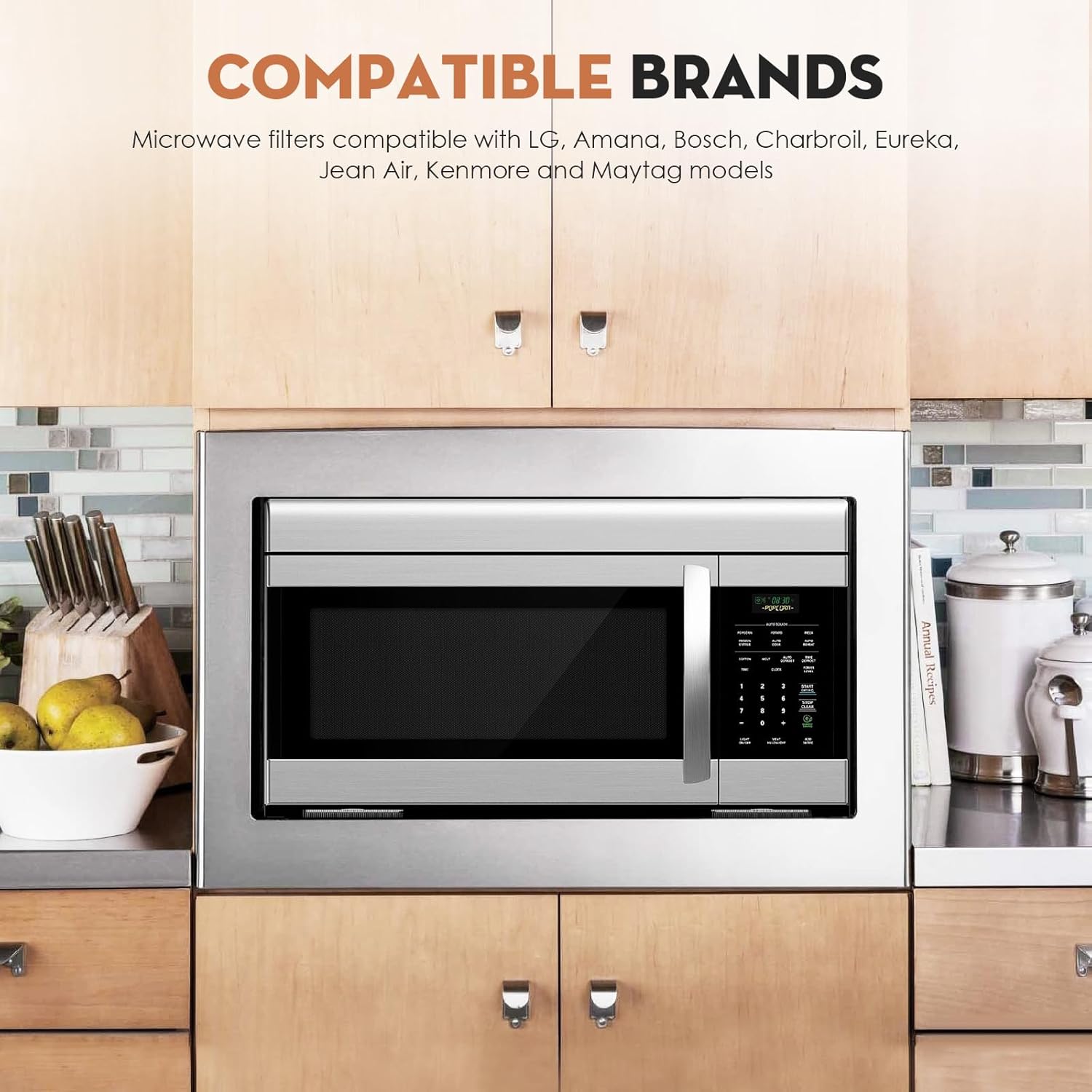 Filtro de carbón de repuesto para microondas LG LMV1650ST LMV1650SW LMV2031BD, LMV2031SB LMV2053SB LMV2053ST MV2047AQL MV2045ATS LG repuesto para