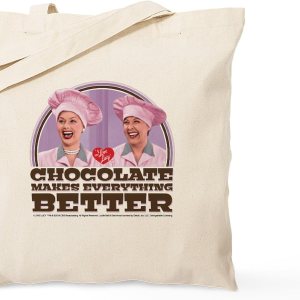 CafePress I Love Chocolate Tote Bag Bolsa de lona natural, bolsa de compras de tela CafePress I Love Chocolate Tote Bag Bolsa de lona natural, bolsa de compras de tela