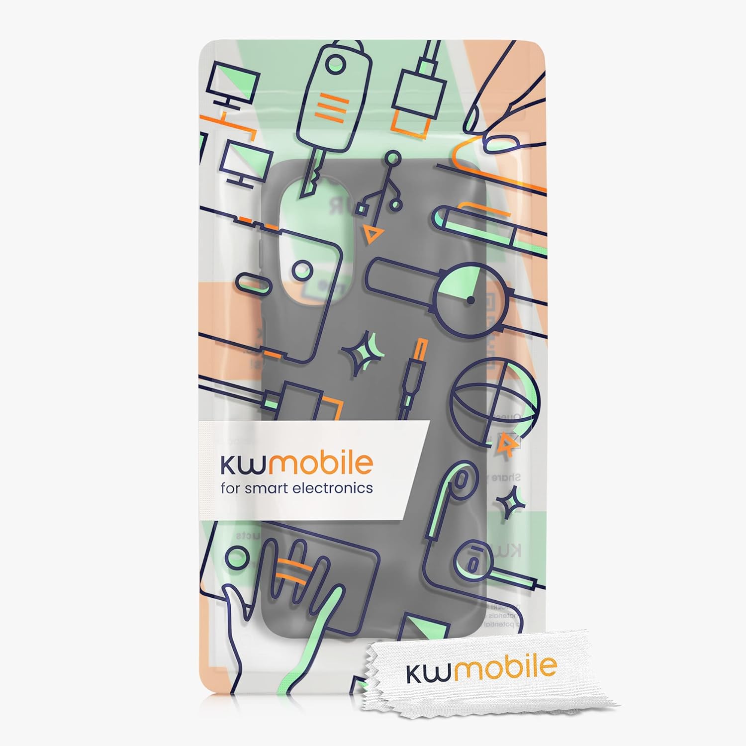 kwmobile Funda compatible con Motorola Moto G52  Moto G82 5G – Funda protectora de silicona TPU suave y delgada – Negro mate