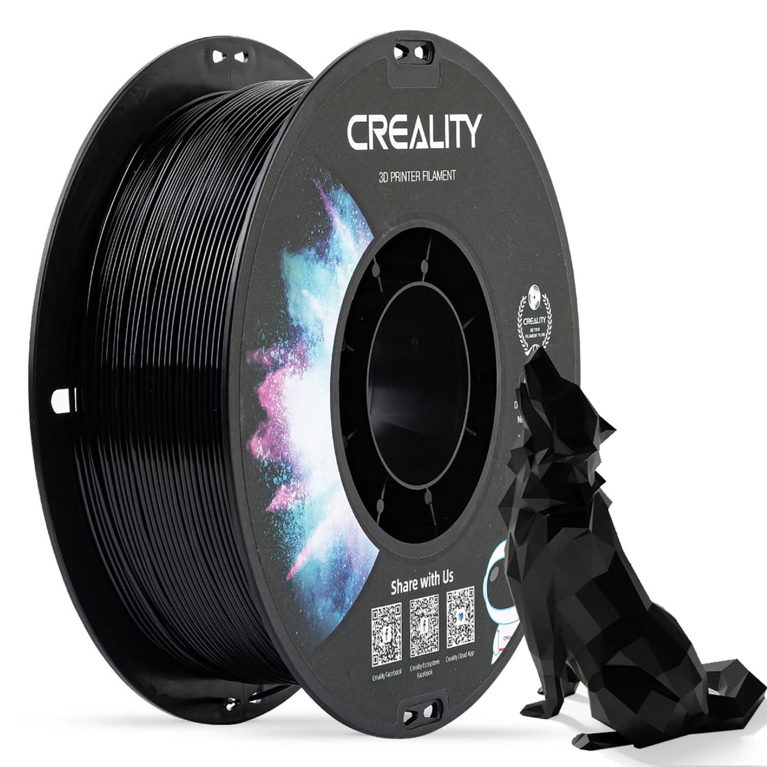 Filamento oficial de Creality PETG para impresora 3D de 0.069 in, 2.2 lbs (2.2 libras), alta precisión, fuerte dureza, sin olor, mejor flujo, a