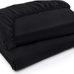 Utopia Bedding Sábanas bajeras de tamaño individual XL, paquete de 2 sábanas inferiores de microfibra suave cepillada, bolsillos profundos, Utopia Bedding Sábanas bajeras de tamaño individual XL, paquete de 2 sábanas inferiores de microfibra suave cepillada, bolsillos profundos,