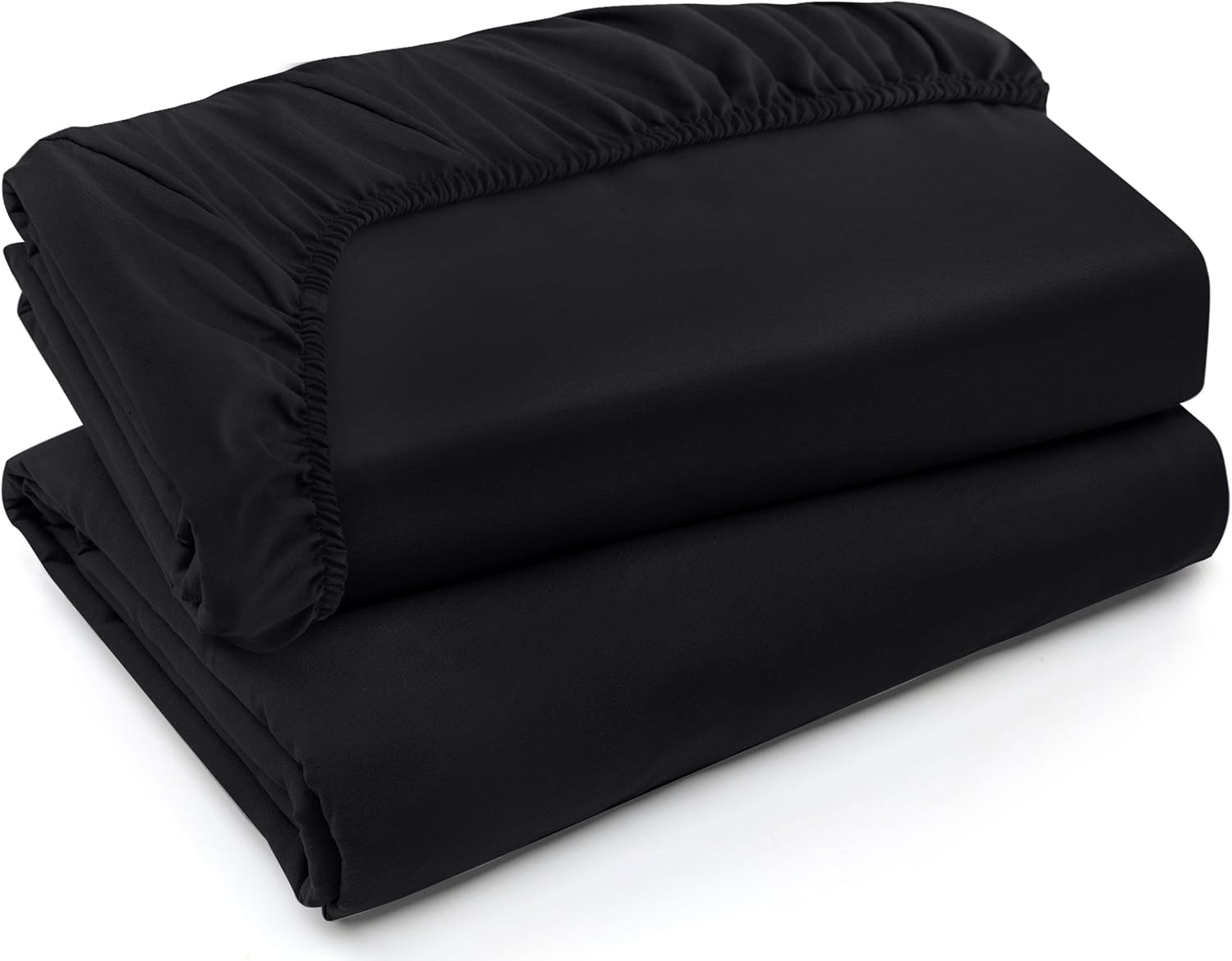 Utopia Bedding Sábanas bajeras de tamaño individual XL, paquete de 2 sábanas inferiores de microfibra suave cepillada, bolsillos profundos,