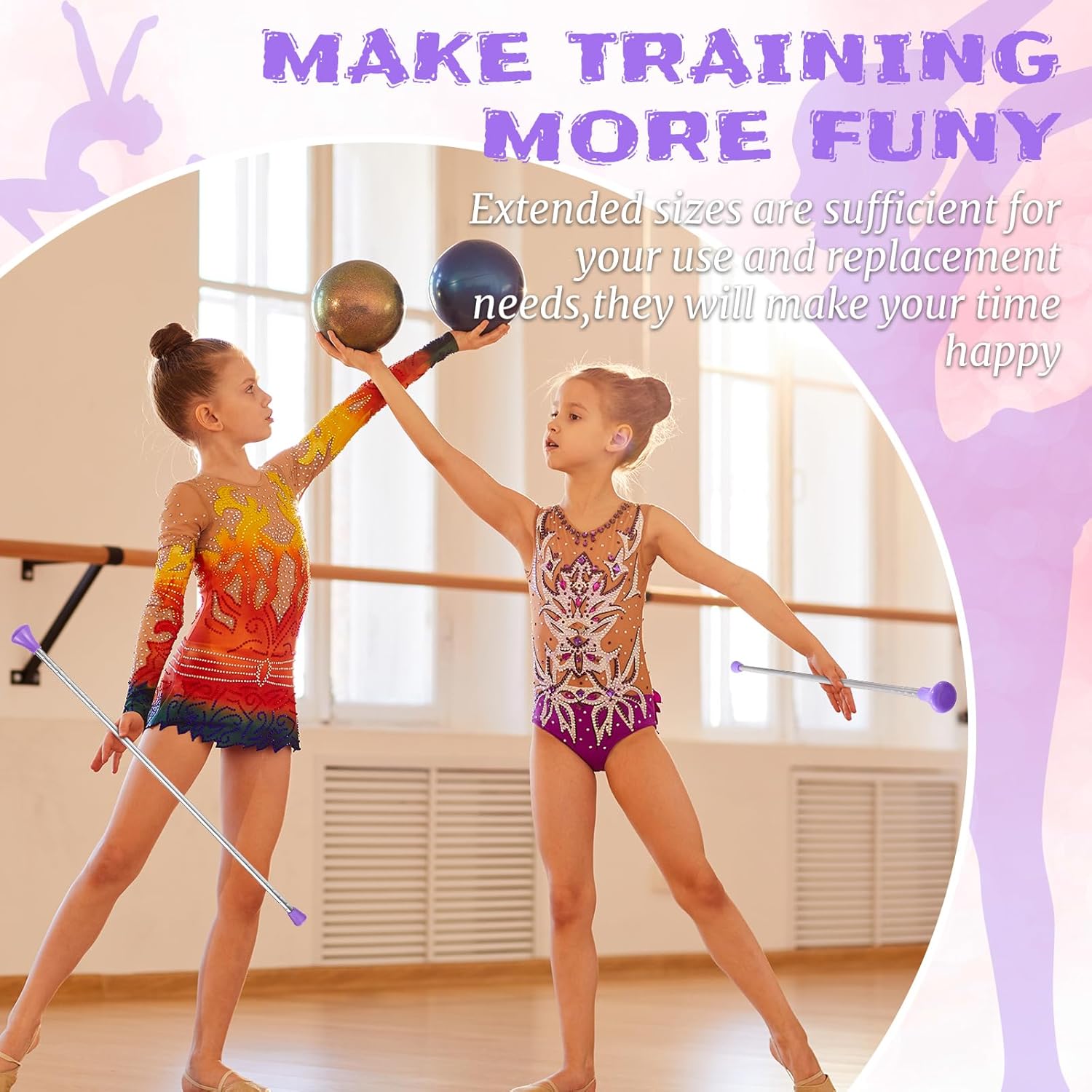 Twirling Baton Baton – Bastón de gimnasia unisex para niños, banda de marcha de bastón de metal para espectáculos de talentos, baile artístico, giro