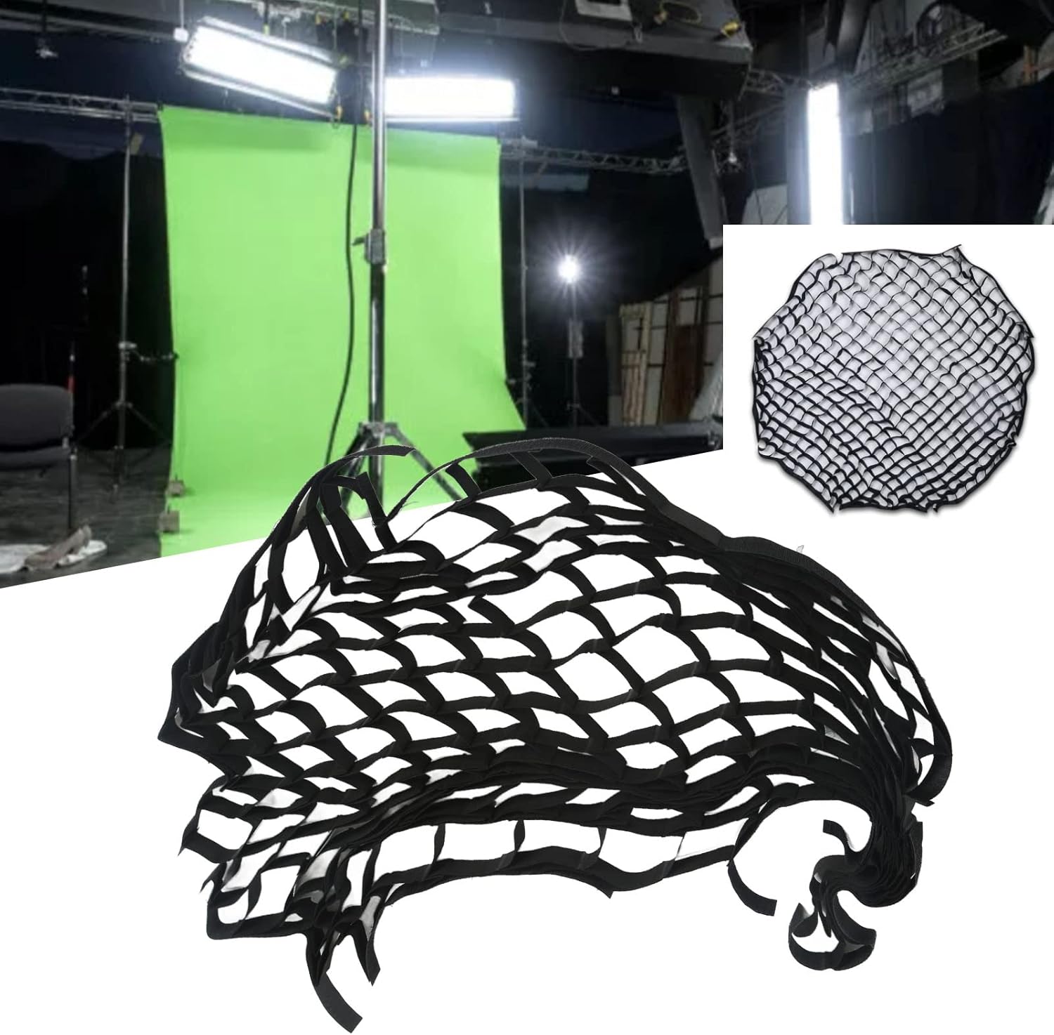 Softbox Grille Softbox Grid Mesh for Portrait and Video Shooting, Suitable Size 6x6x3cm, Non Woven Fabric, Photography Accessories (90cm)