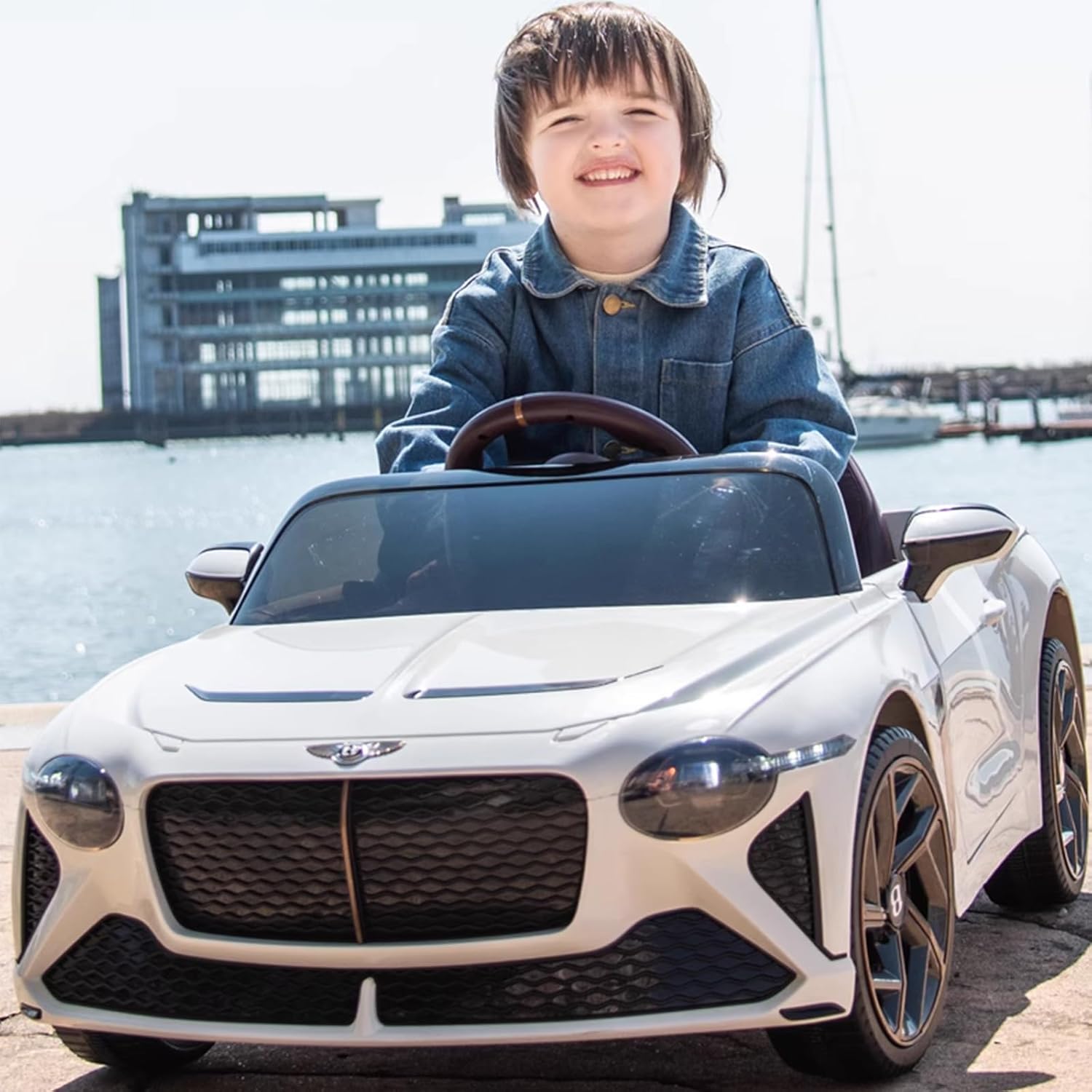 Vehículos eléctricos de 12 V para niños de 1 a 3 años con control remoto, auto Bentley con licencia para niños, ruedas eléctricas para niños y niñas