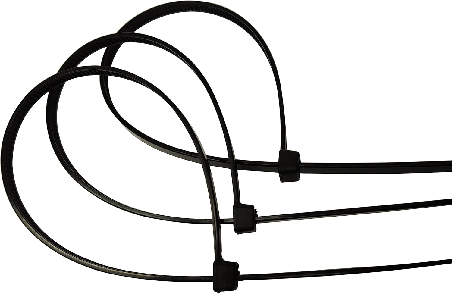 Bridas para cables de 10 pulgadas, paquete de 100 unidades, resistentes a los rayos UV, resistentes a la tensión, de grado profesional, 75 libras