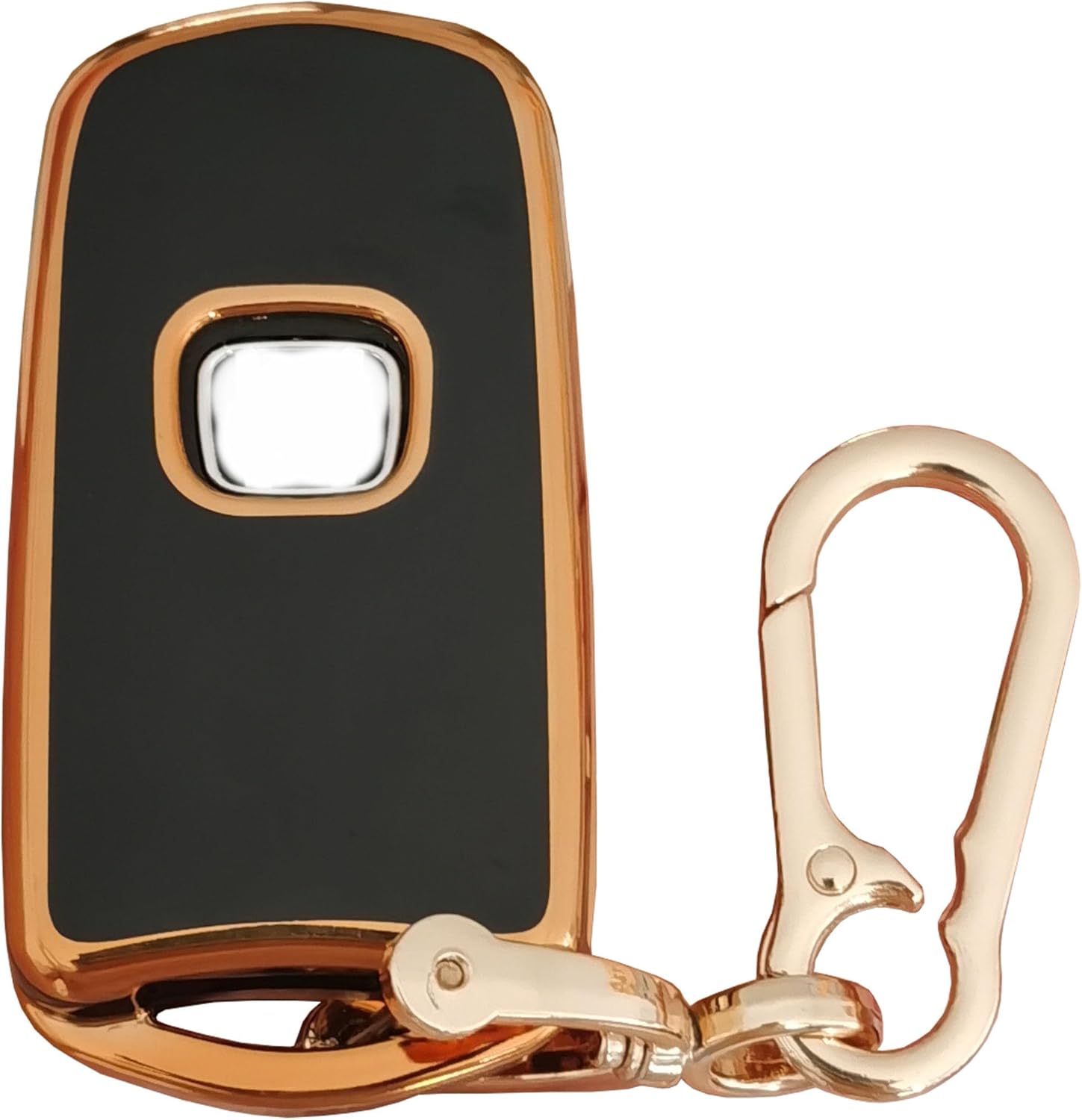 WKEDQAF Funda de TPU para llavero Acura compatible con Honda Accord Acura MDX Acura RDX Acura TL Acura TSX Acura ZDX (negro-H-b)