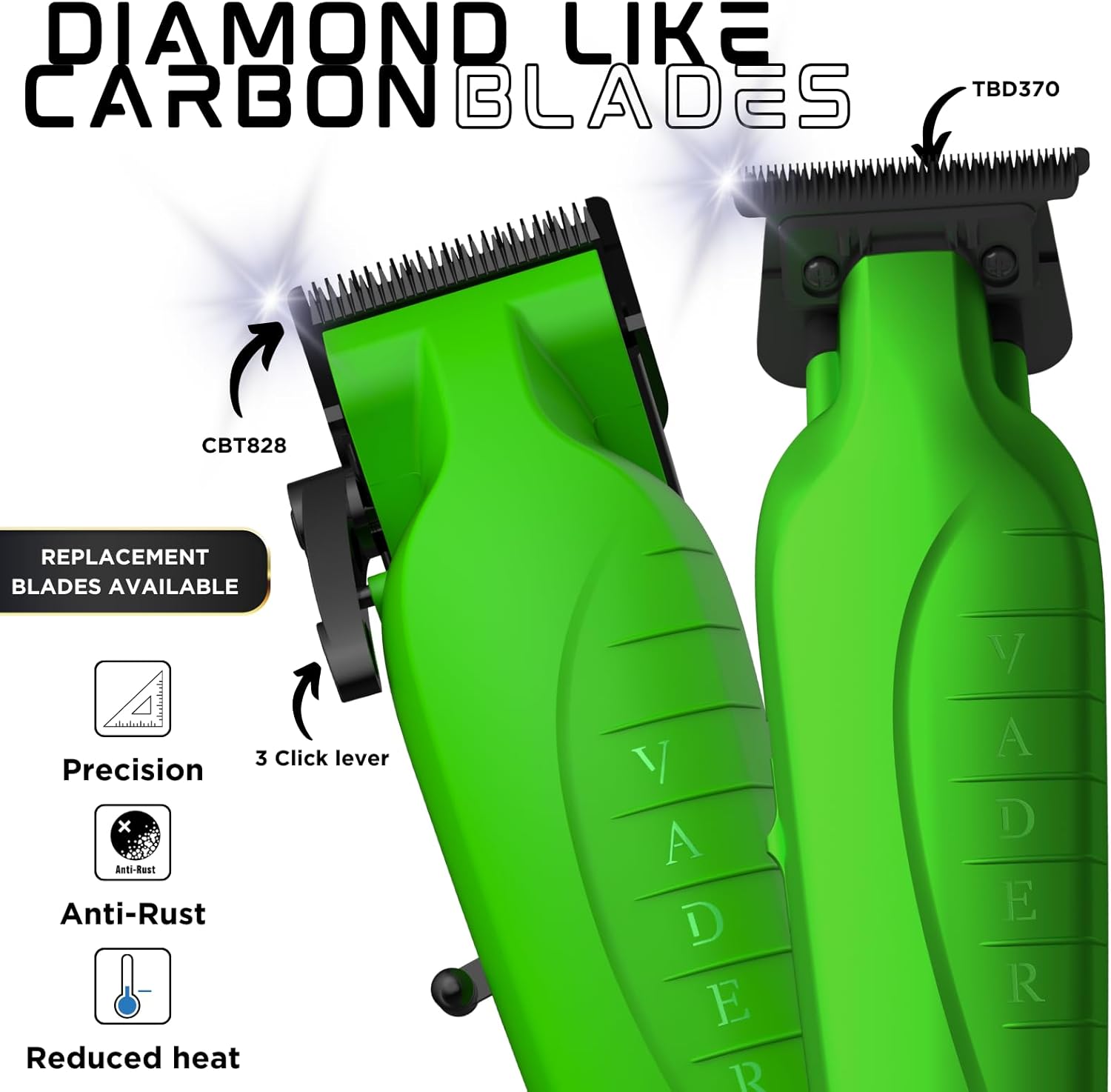Supreme Trimmer Kit de cortadora y recortadora Vader 2 en 1  Juego de recortadora de barba inalámbrica y cortadora de barba para hombre para